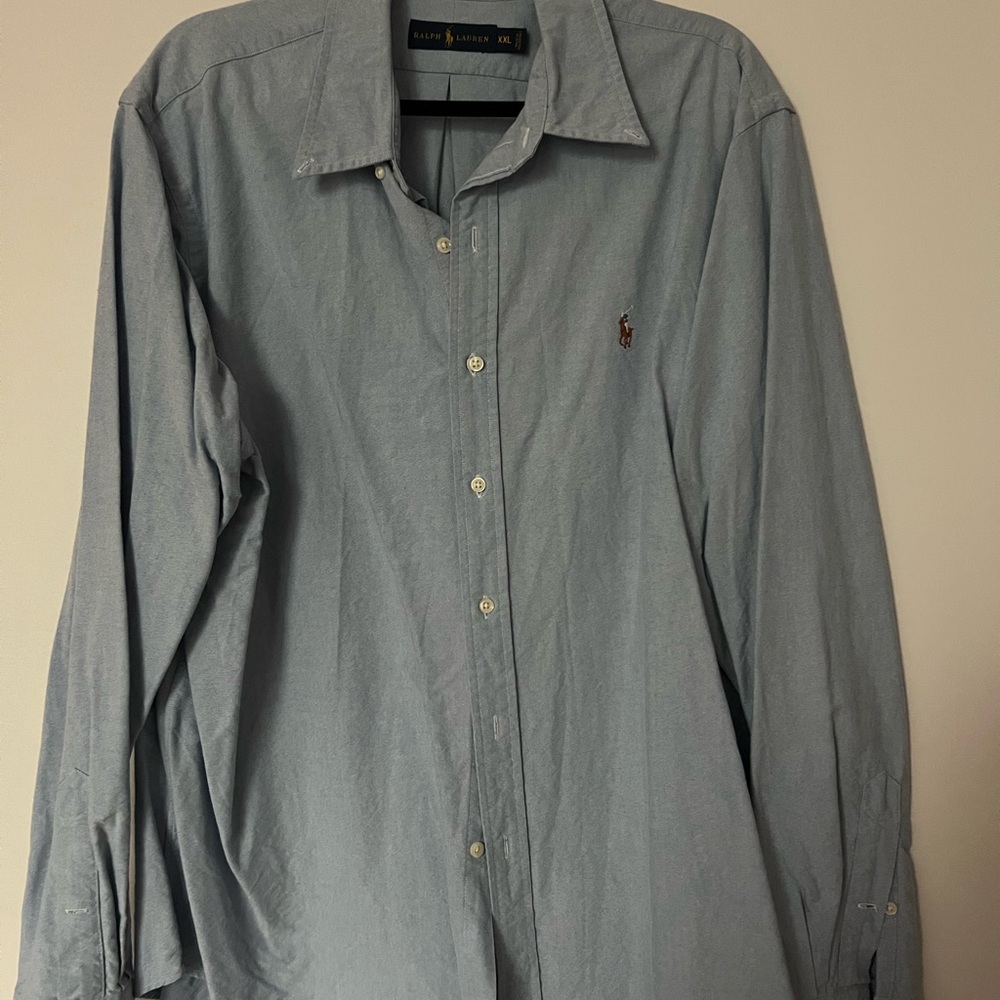 Ralph Lauren Blue Casual Button Down Shirt